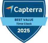 Capterra - Best Value (Time Clock) 2025 Capterra - Best Value (Time Clock) 2025
