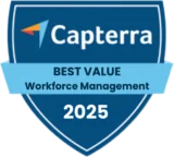 Capterra - Best Value (Workforce Management) 2025 Capterra - Best Value (Workforce Management) 2025