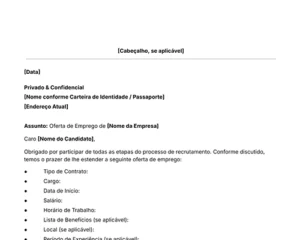 ícone modelo de carta de oferta de emprego