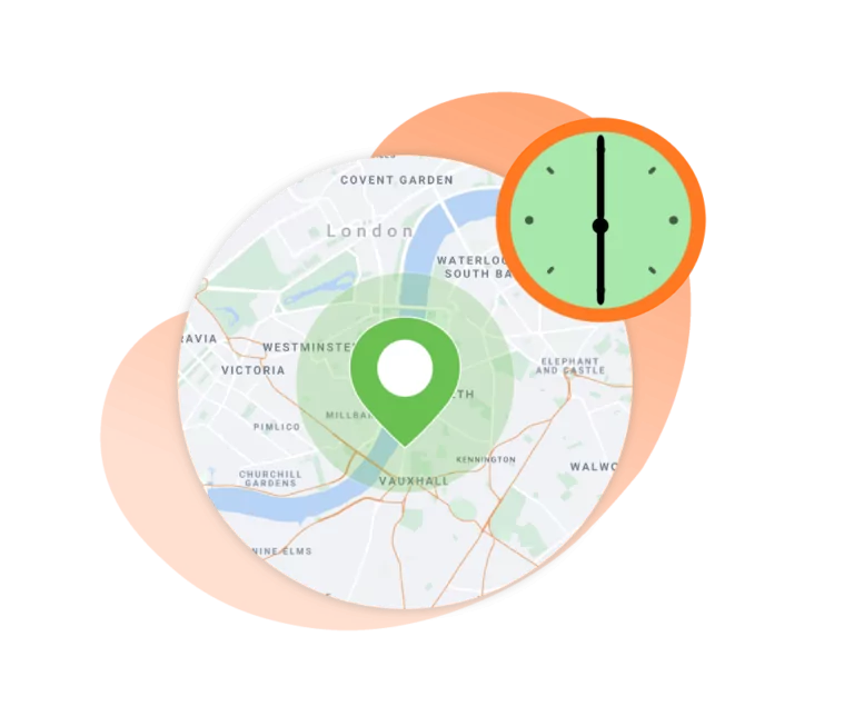 A location pinned on the map.