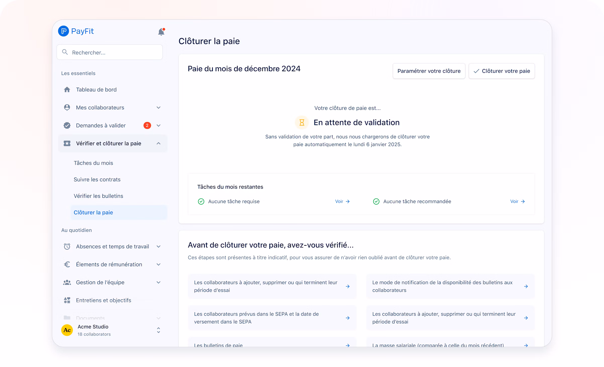 Gestion de la paie PayFit