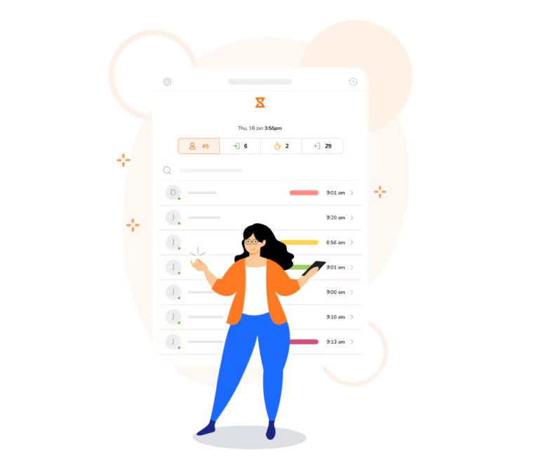 تطبيق الحضور/الانصراف التلقائي