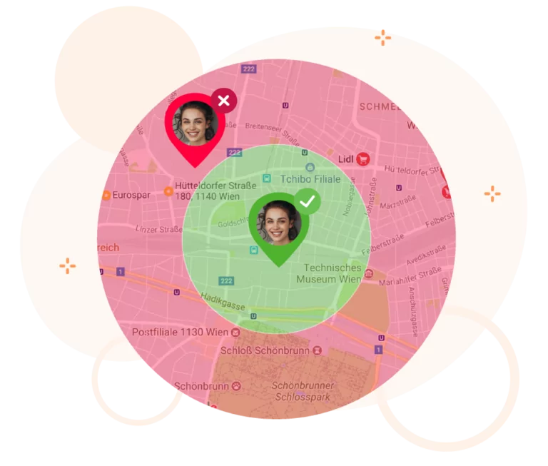 absen dengan geofencing