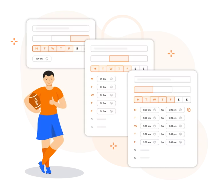 Setting schedules for rugby practices and events.