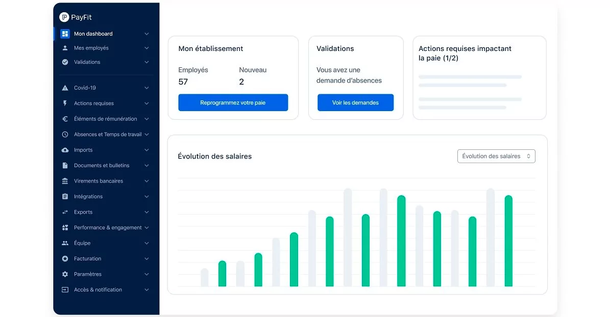 Rapports personnalisés Payfit
