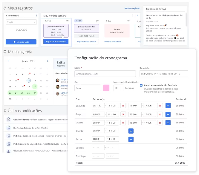Controle de Ponto no Bizneo