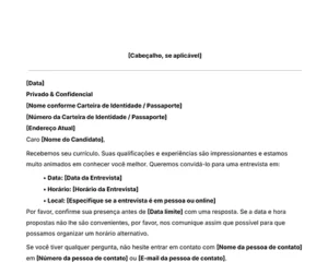 ícone modelo de carta-convite para entrevista