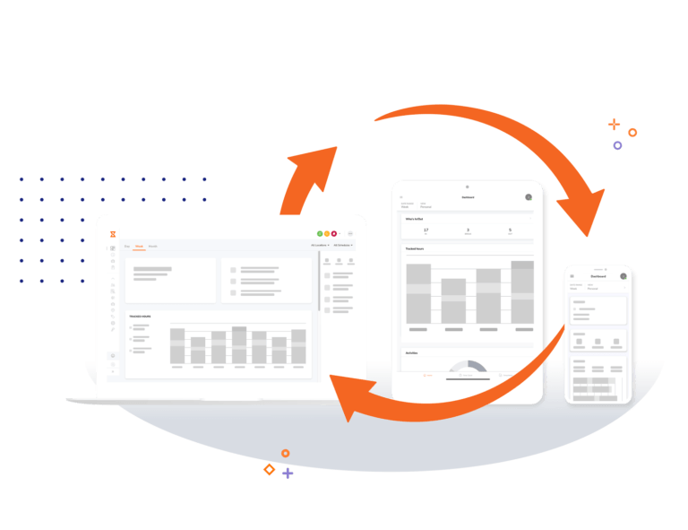 Calcolo automatico delle ore tracciate con il tracker delle ore di lavoro di Jibble.