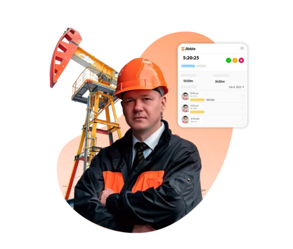 Imagen encargado petróleo y gas