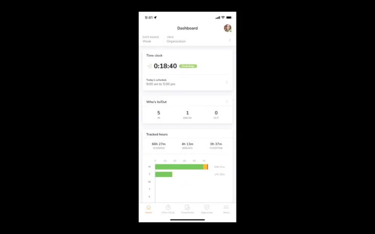 100% FREE time clock app tutorial screenshot