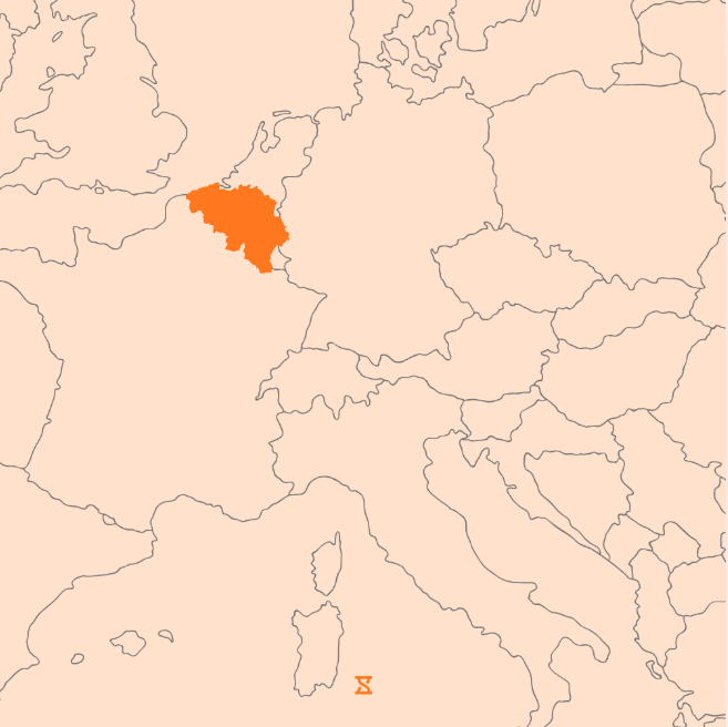 Carte de la Belgique