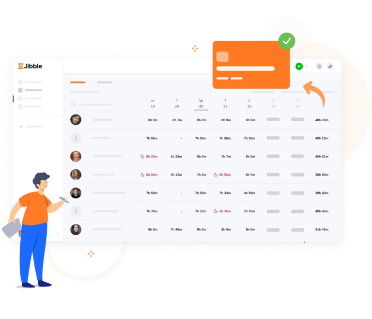 Timesheet collegati al time tracker.