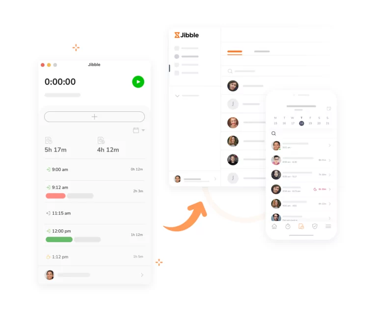 Software di registrazione del tempo multipiattaforma.