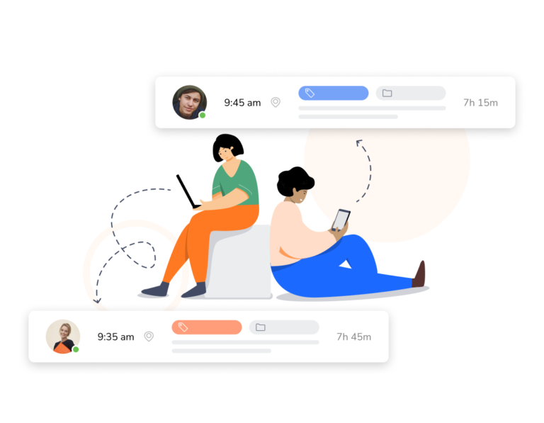 Time tracker di Jibble.