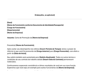 ícone modelo de carta de promoção de cargo