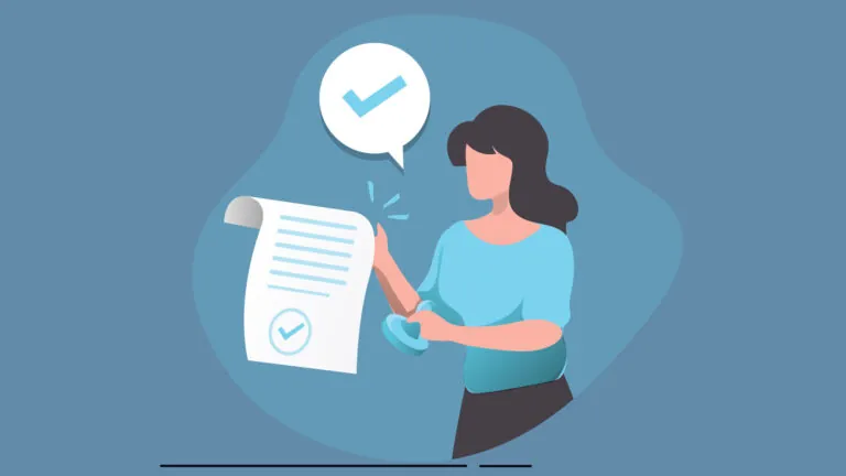 woman receives an approved leave approval letter