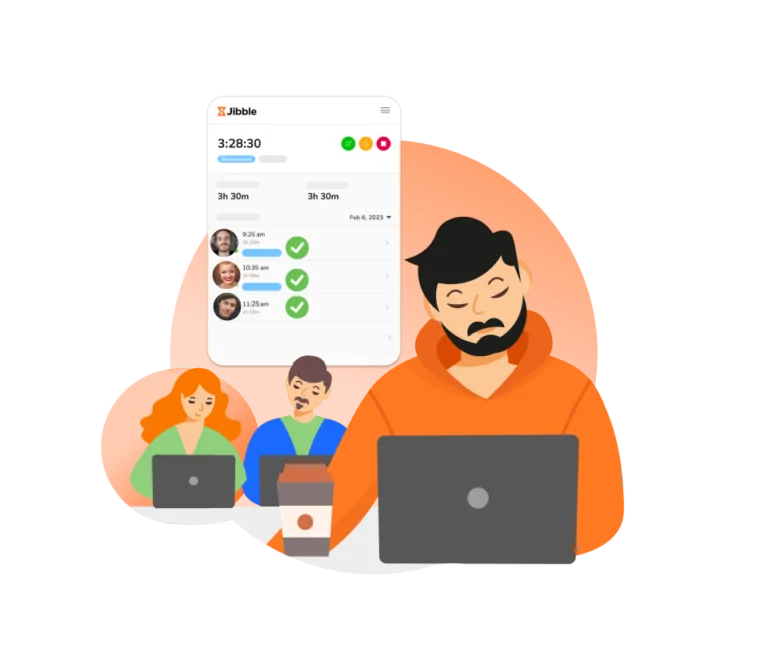 Professionnels travaillant sur des ordinateurs portables dans un espace de coworking