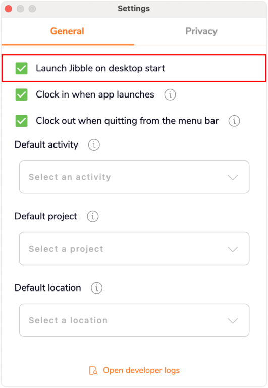 Luncurkan di awal desktop
