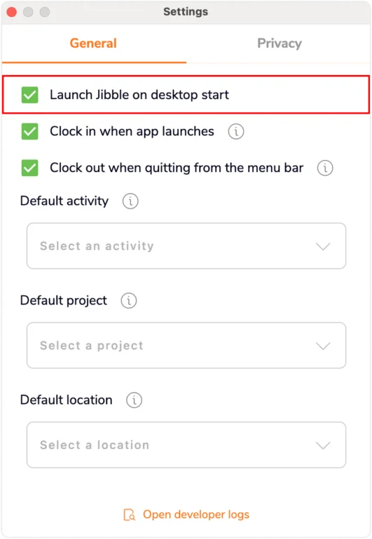 Launch on desktop start