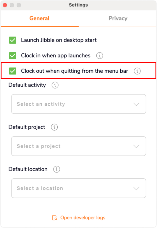 Jam keluar saat berhenti