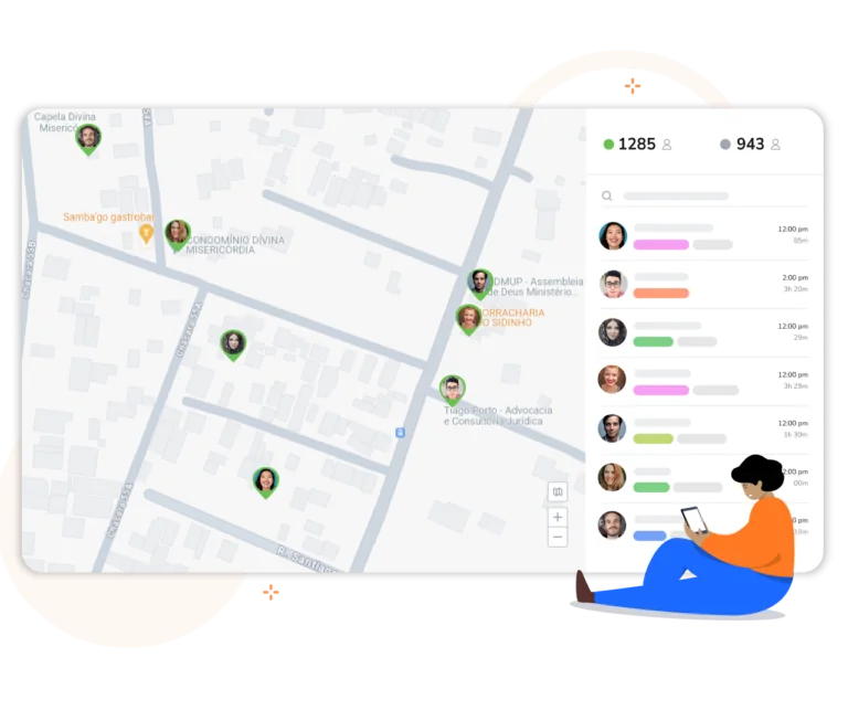 Rastreamento de localização em tempo real usando GPS