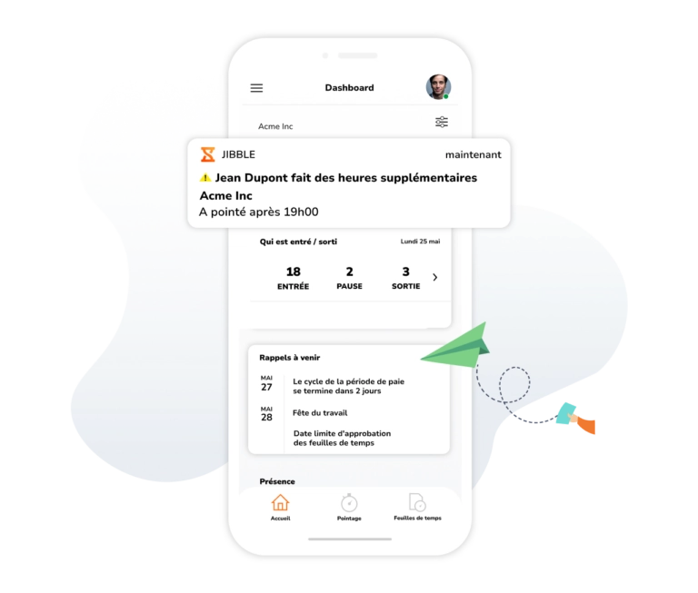App mobile de suivi du temps 100 % GRATUITE | Jibble™