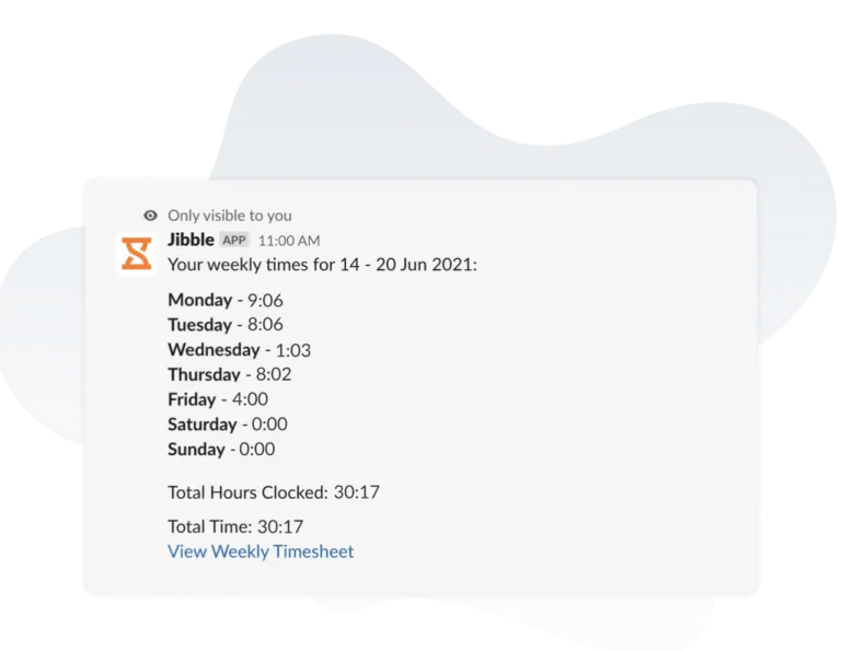 Timesheet semplificati su Slack.