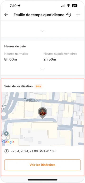 Suivi de localisation sur mobile