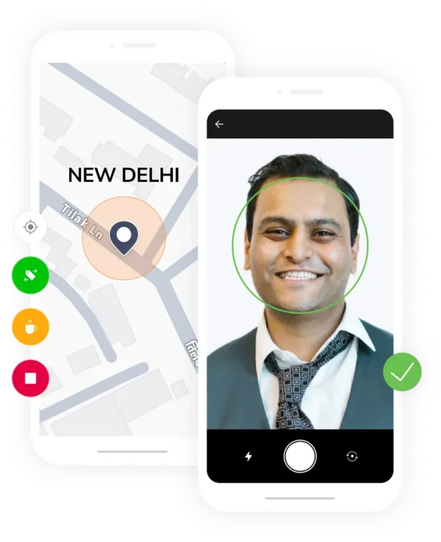 GPS tracking and face recognition on india timesheet software