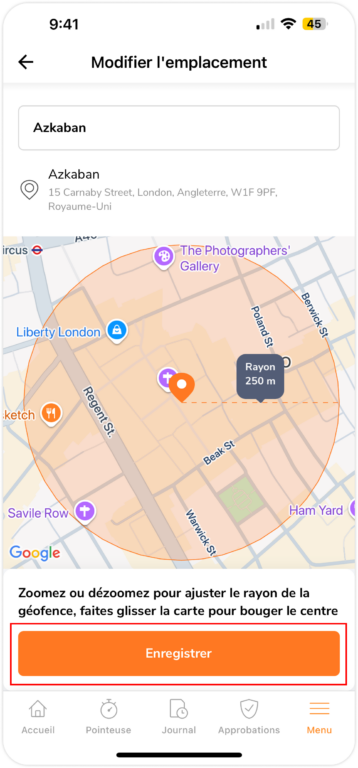 Editing existing locations on mobile