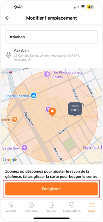 Editing existing locations on mobile