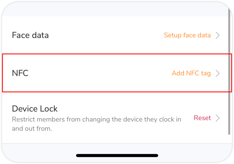移动设备上的 NFC 设置