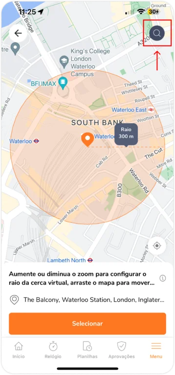 Procurando e adicionando localizações