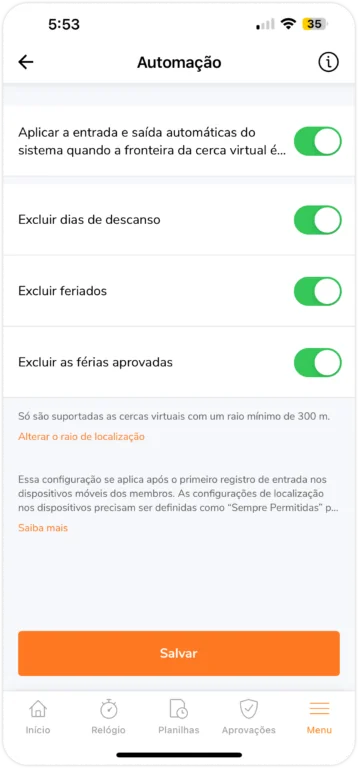 automação de cercas virtuais