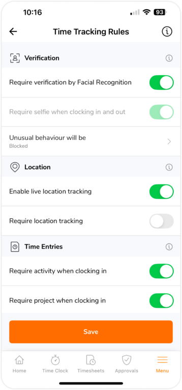 移动端自定义工时追踪规则