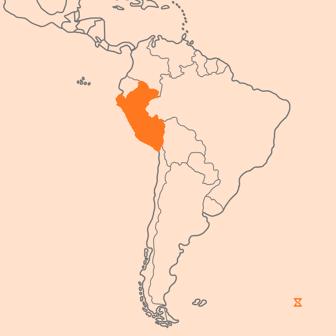 Mapa que acompaña al artículo sobre la legislación laboral en Perú