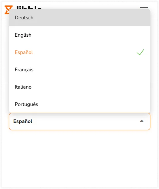 List of available languages