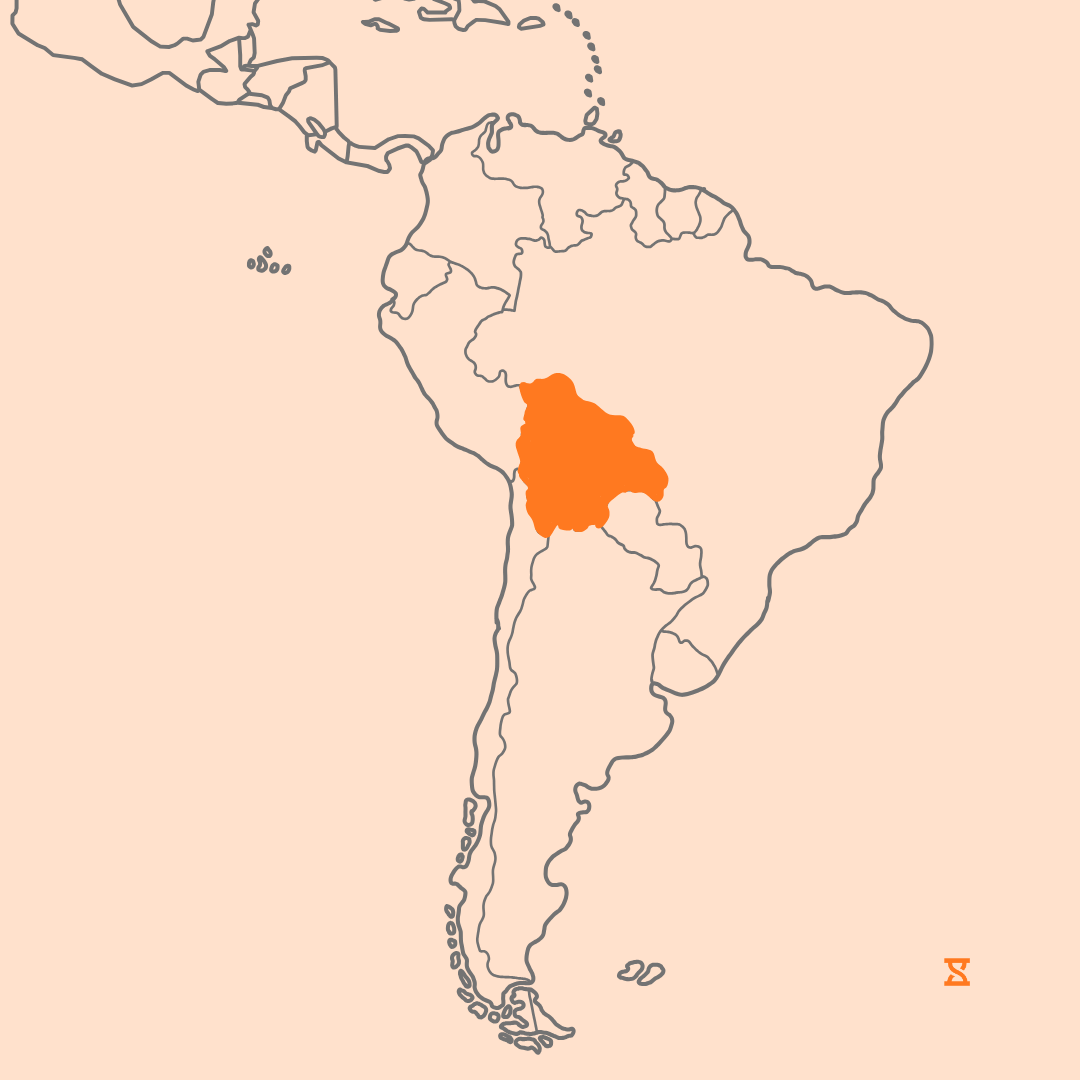 Mapa que acompaña al artículo sobre la legislación laboral en Bolivia