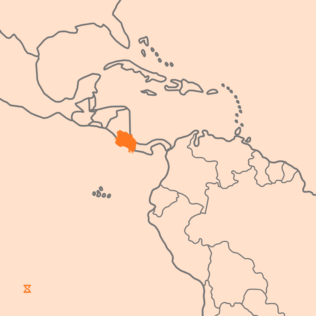 Mapa que acompaña al artículo sobre la legislación laboral en Costa Rica
