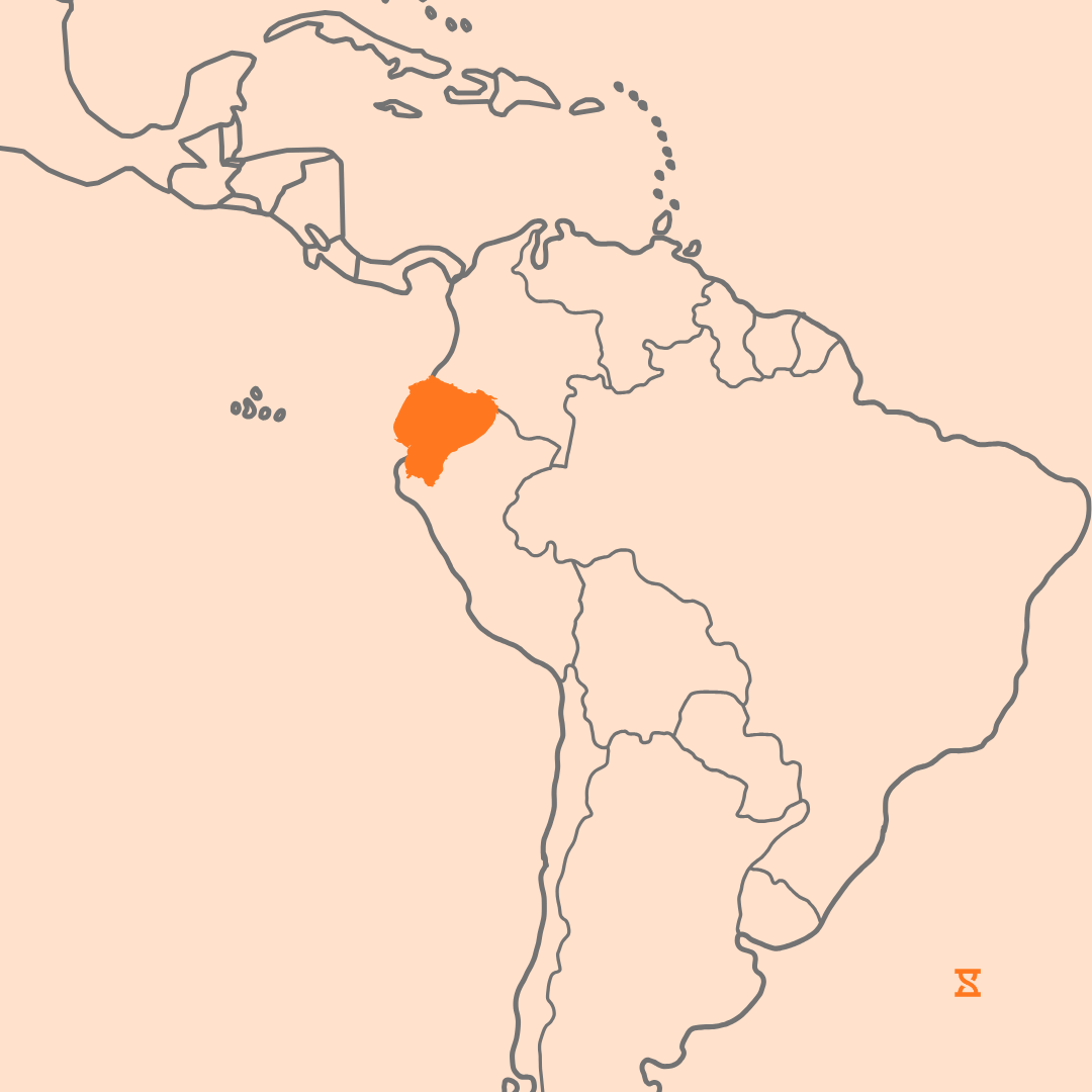 Mapa que acompaña al artículo sobre la legislación laboral en Ecuador