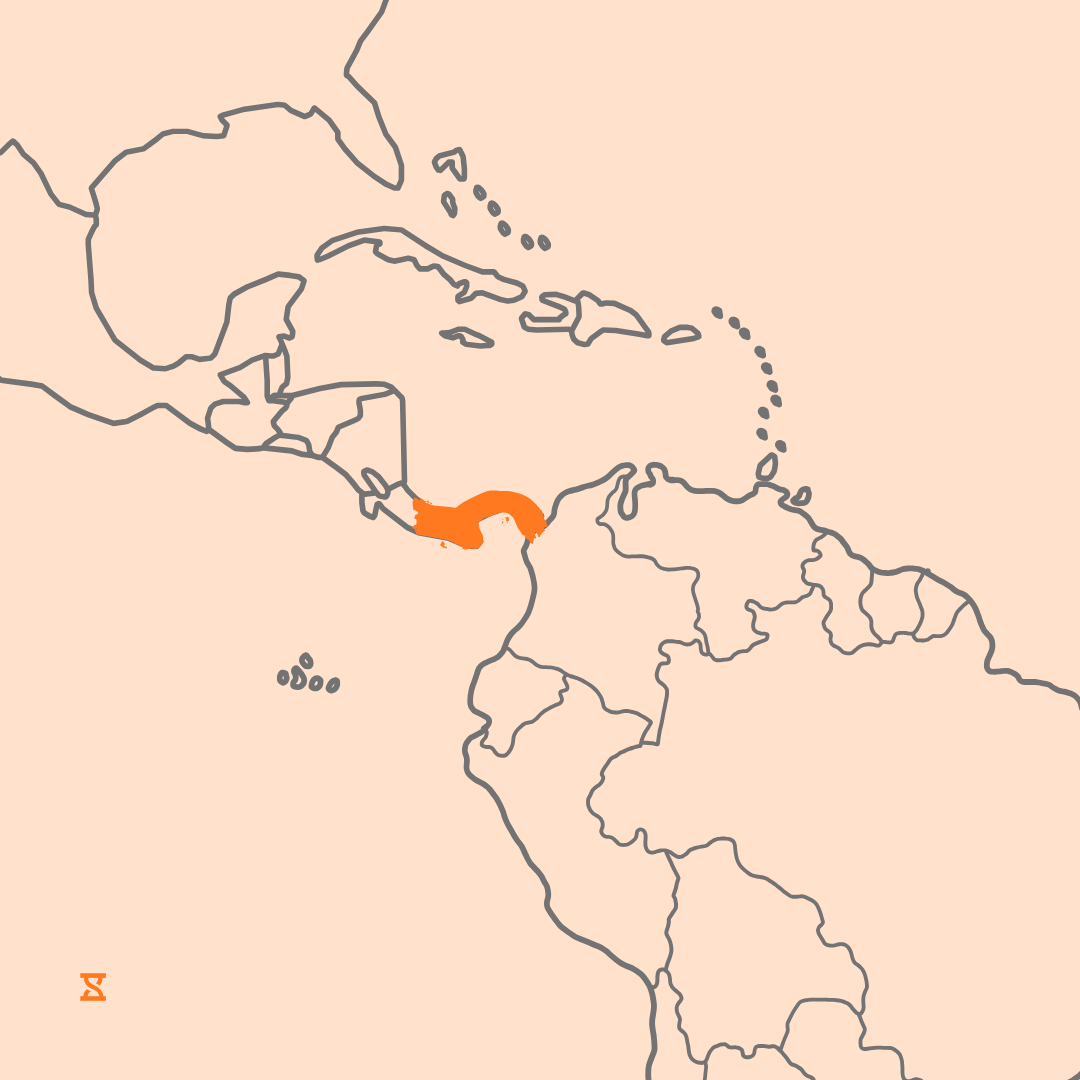 Mapa que acompaña al artículo sobre la legislación laboral en Panamá