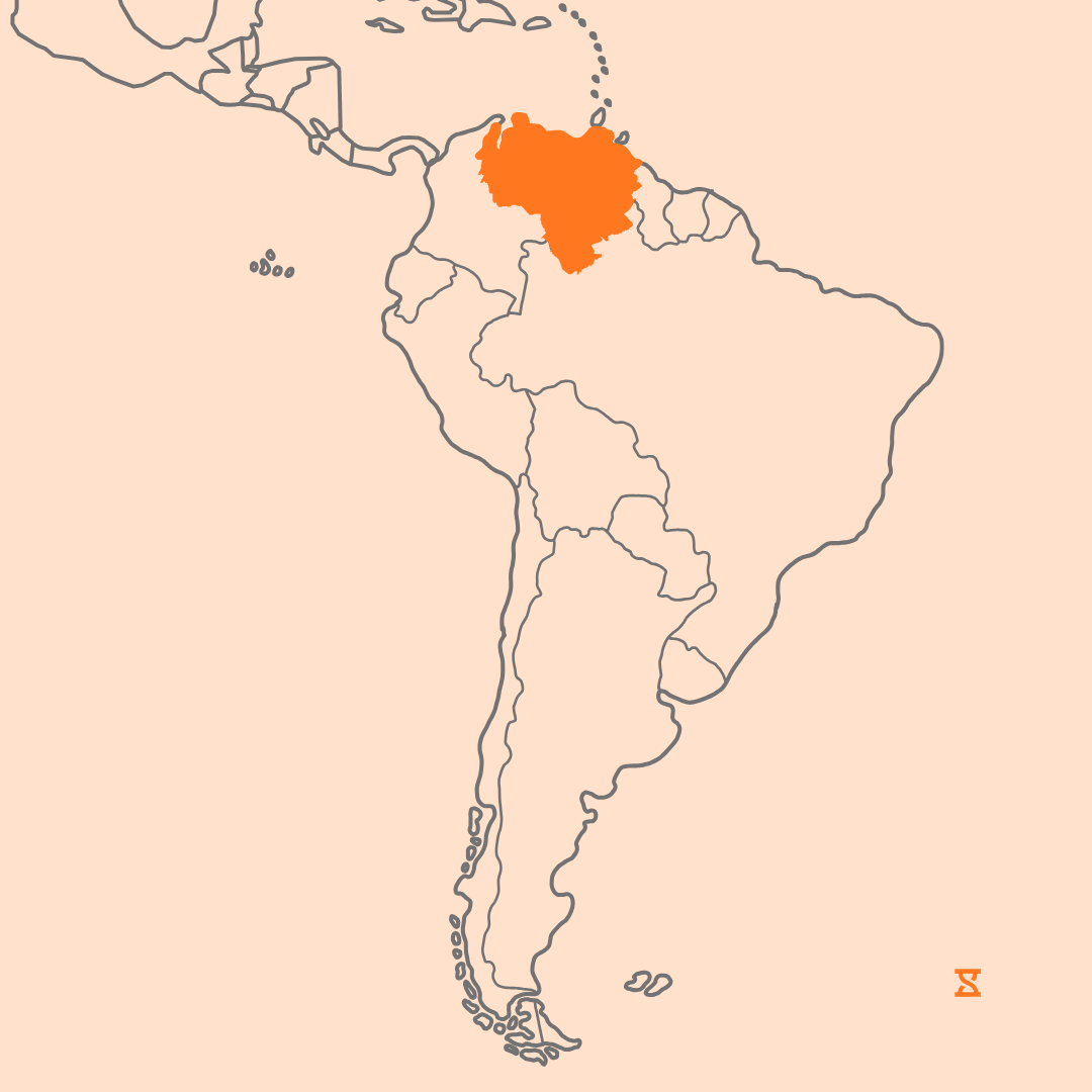 Mapa que acompaña al artículo sobre la legislación laboral en Venezuela