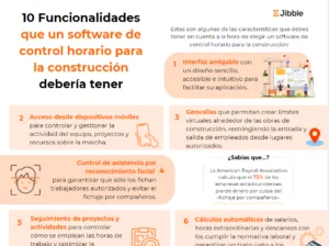 10 funciones clave de control horario para construcción