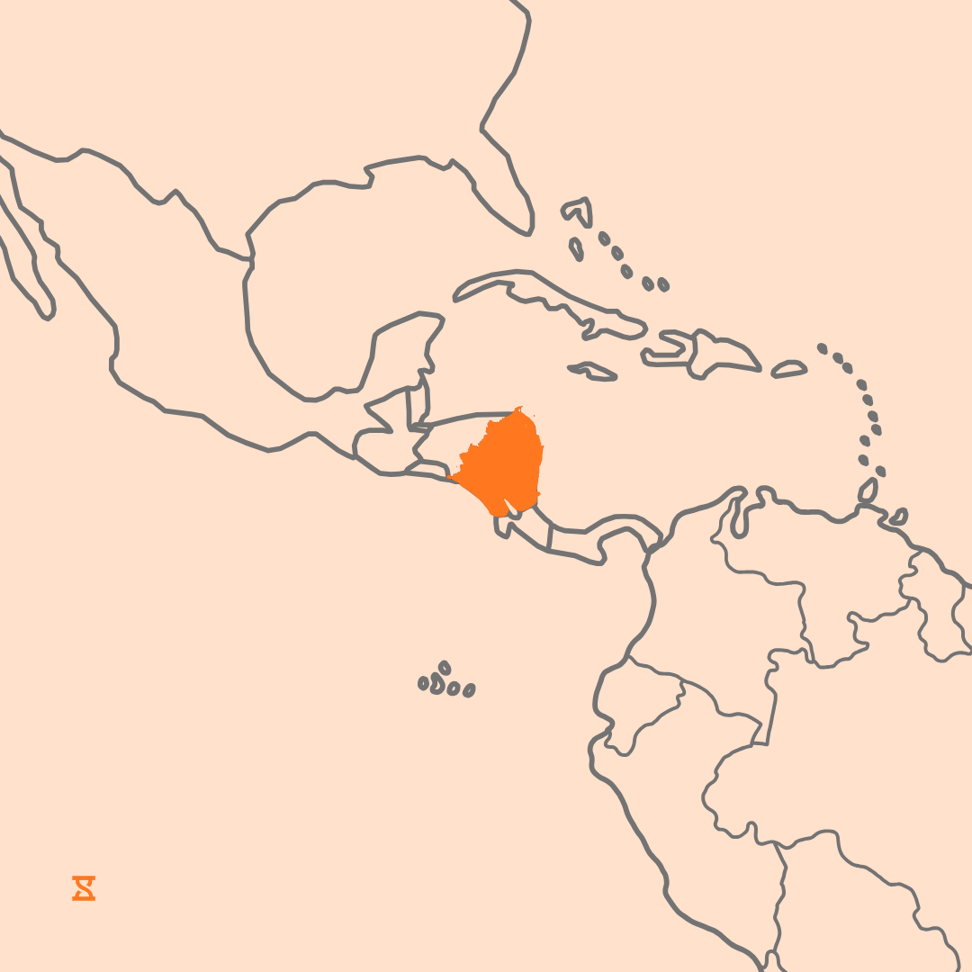 Mapa que acompaña al artículo sobre la legislación laboral en Nicaragua
