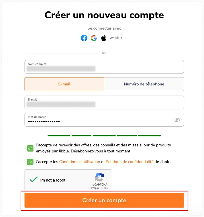 Créer un compte