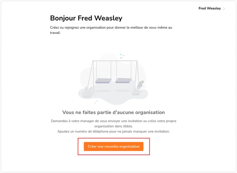 Créer une organisation