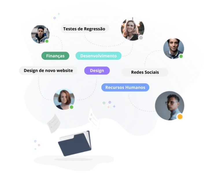 Com o software de controle de horas extras do Jibble você consegue organizar suas horas por atividades ou projetos