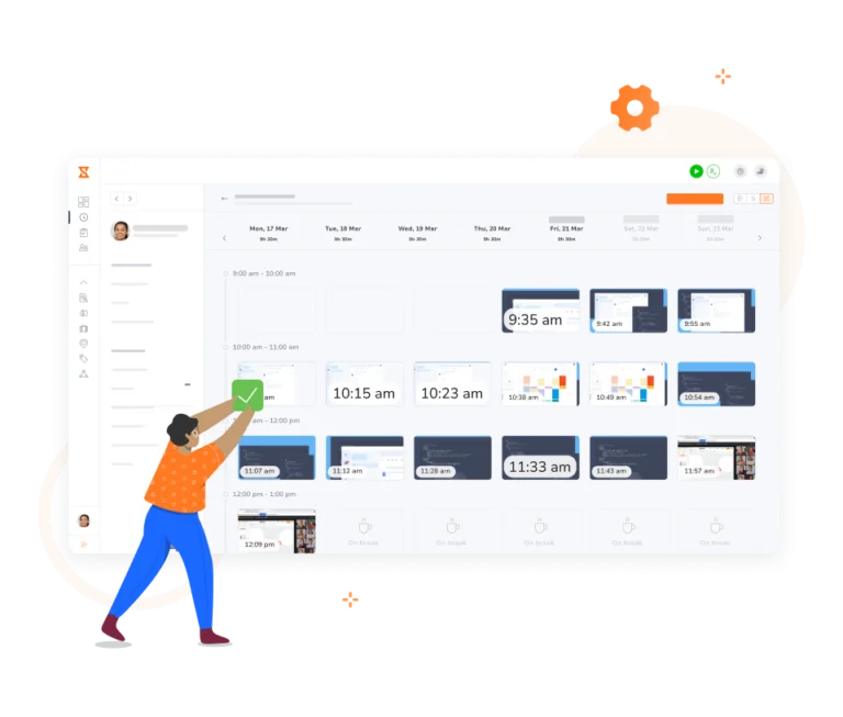 Screenshot capturing on the web app