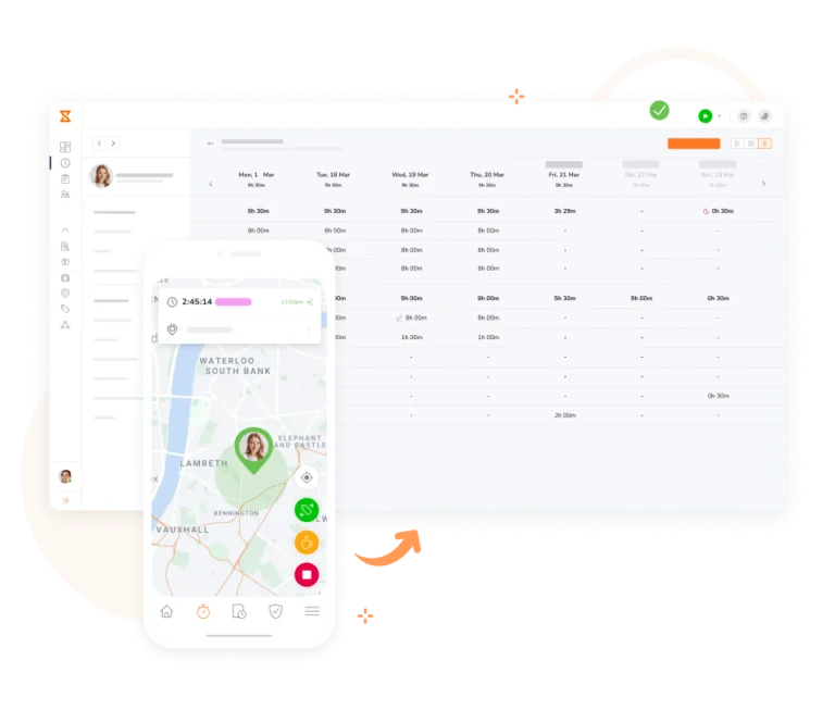 Flexible Stundenzettel-App