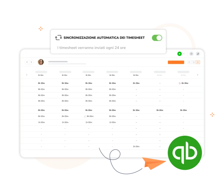 Sincronizzazione automatica dei timesheet su QuickBook
